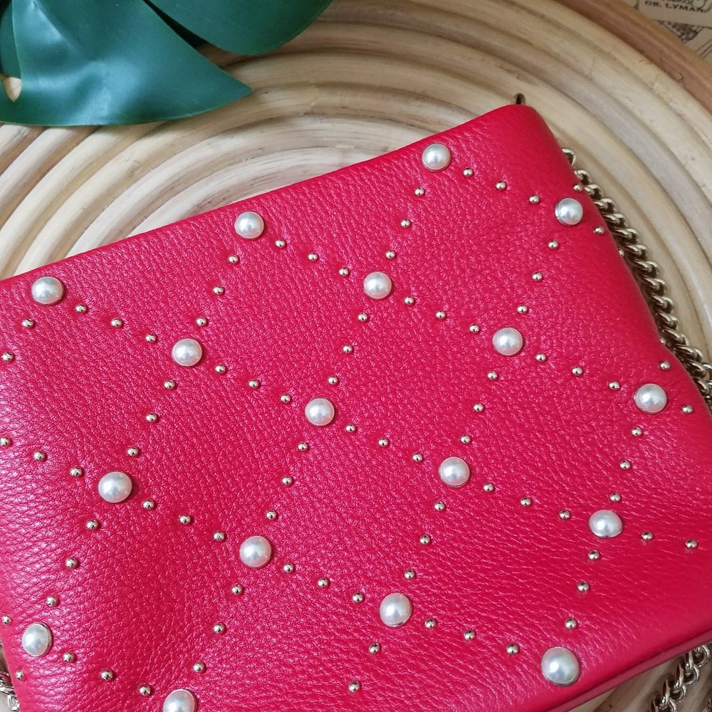 Kate Spade Hayes Street Pearl Ellery Royal Red - Picture 7 of 7